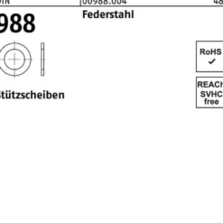 Stützscheibe DIN 988 26x 37x2 Federstahl 250 Stück