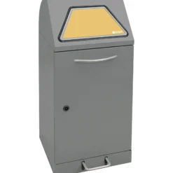 Stumpf Abfalltrennung Modul-Vario 60 graualu-struktur ProSlide-System 60l + Trethebel - 625-060-1-1-100