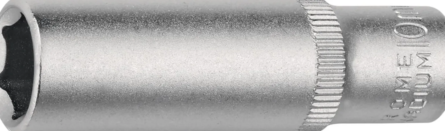 Tiefbett-Steckschlüsseleinsatz 1/4 Zoll 6-kant,lang SW 8mm L.50mm TECWERK