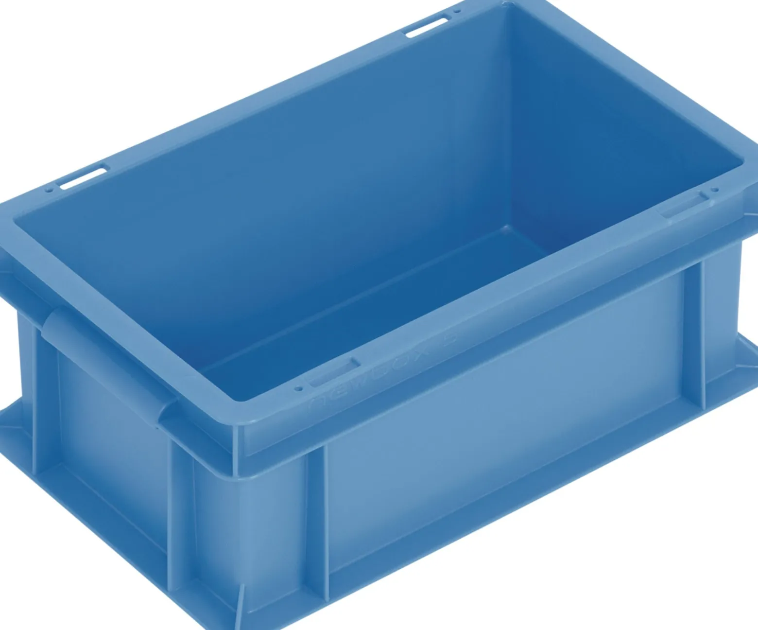 Transportbehälter L300xB200xH120mm blau PP Muschelgr.Seitenwände geschl.TECWERK