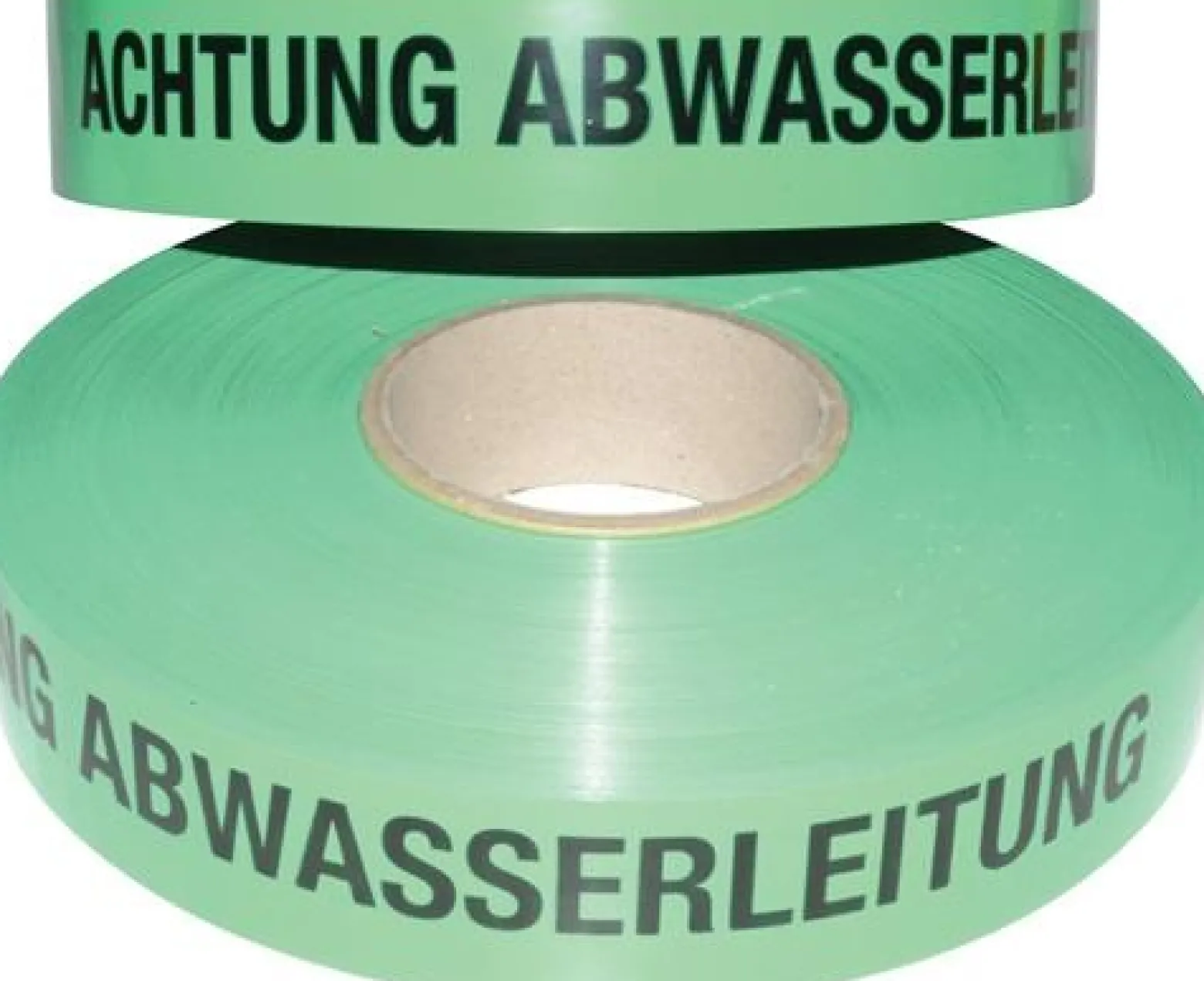 Trassenwarnband Aufdruck Achtung Abwasserleitung B.40mm L.250m grün