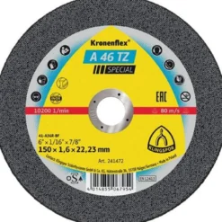 Trennscheibe A 46 TZ Special D150x1,6mm ger.INOX Bohr.22,23mm KLINGSPOR