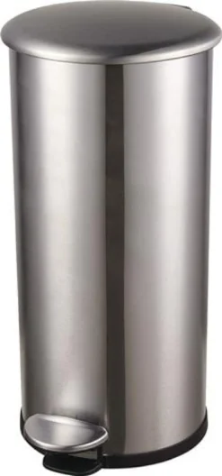 Tretabfallsammler Helit "the zinc" 12l D211xH423mm VA silber HELIT