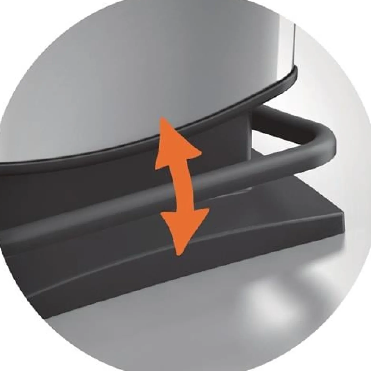 Tretabfallsammler PASO 20l DxH457mm PP-RG Q1