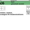 Unterlegscheibe DIN 436 vierkant 13,5x 40x 4 Stahl galv.verz. 100Stück
