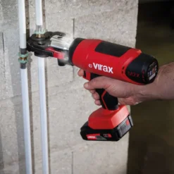 VIRAX Elektro-mechanische Presse Viper M2X + V 12-14-16-18-22 + 2 Akkus - 253562