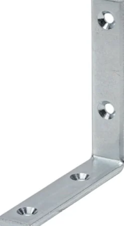 VORMANN Winkel sta.L.60 mm B.20 mm S.3 mm STA blau verz.Loch-D.4,5 mm - 000182060Z