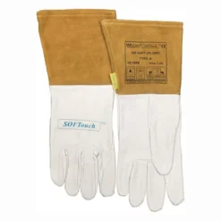 Weldas Schweißerhandschuhe natur / orange EN 388 EN 12477 EN 1149-2 Gr. XL (9,5) - 10-1009-XL