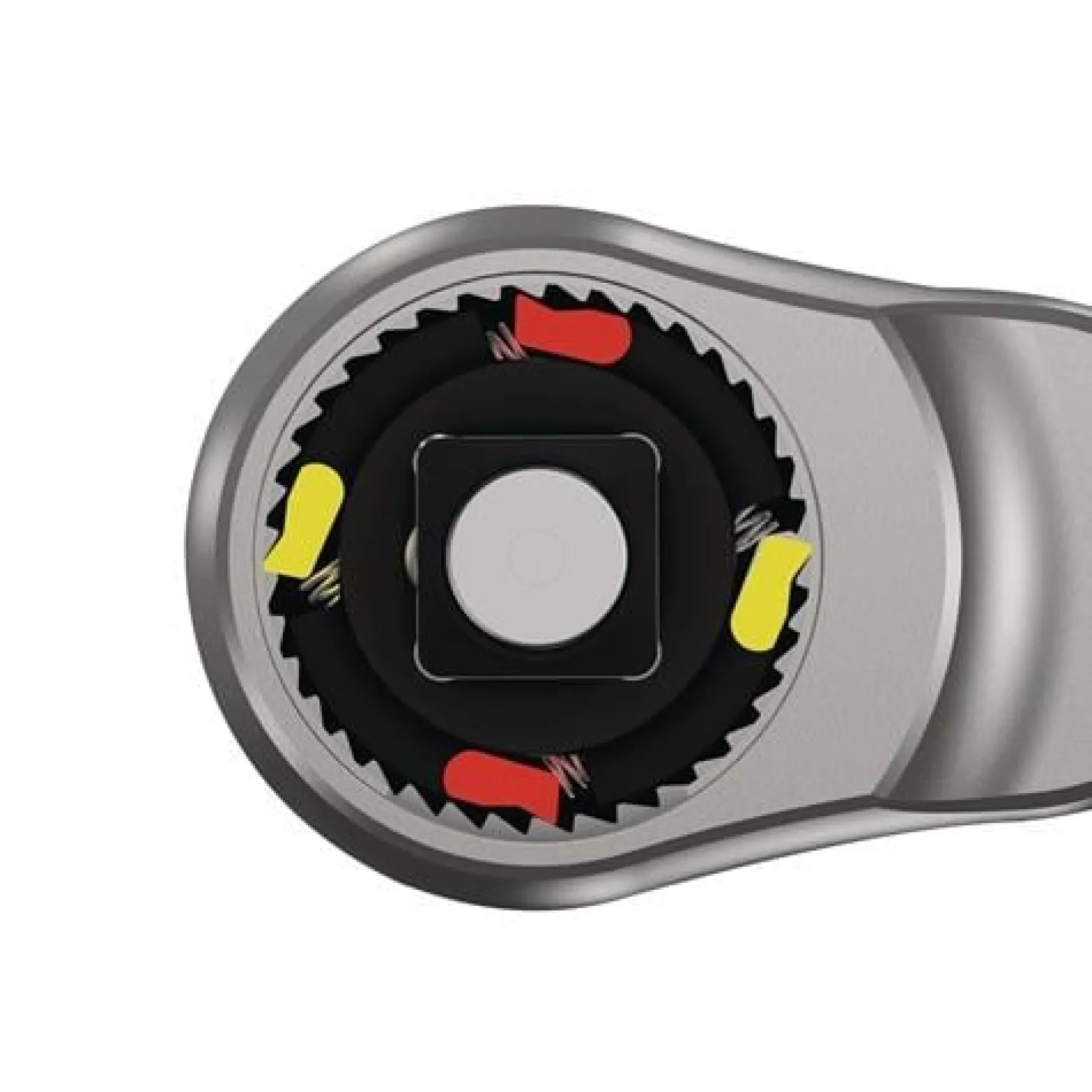Wera 8003 A Zyklop Metal-Knarre mit Durchsteckvierkant mit 1/4"-Antrieb - 004003