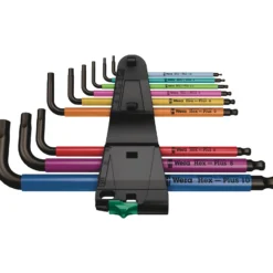 Wera 950/9 Hex-Plus Multicolour 1 Winkelschlüsselsatz, metrisch, BlackLaser - 05022089001