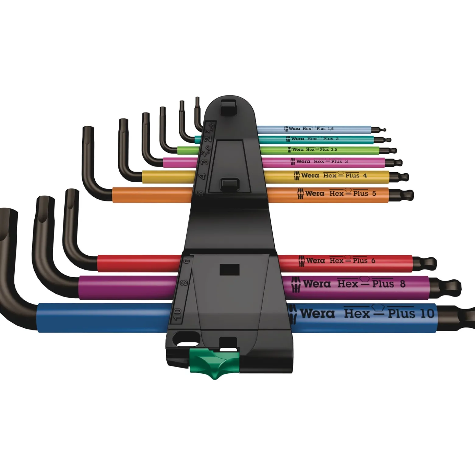 Wera 950/9 Hex-Plus Multicolour 1 Winkelschlüsselsatz, metrisch, BlackLaser - 05022089001