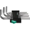 Wera 950/9 Hex-Plus 5 Winkelschlüsselsatz, metrisch, gestellverchromt - 05021406001