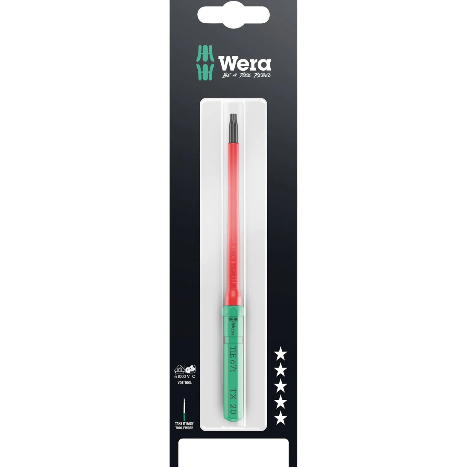 Wera Kraftform Kompakt VDE 67 i TORX® Take it easy SB - 05006572001