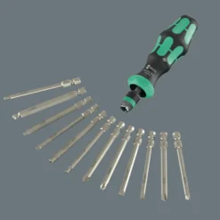 Wera 838 RA-R L Bits-Handhalter mit Ratschenfunktion, 1/4