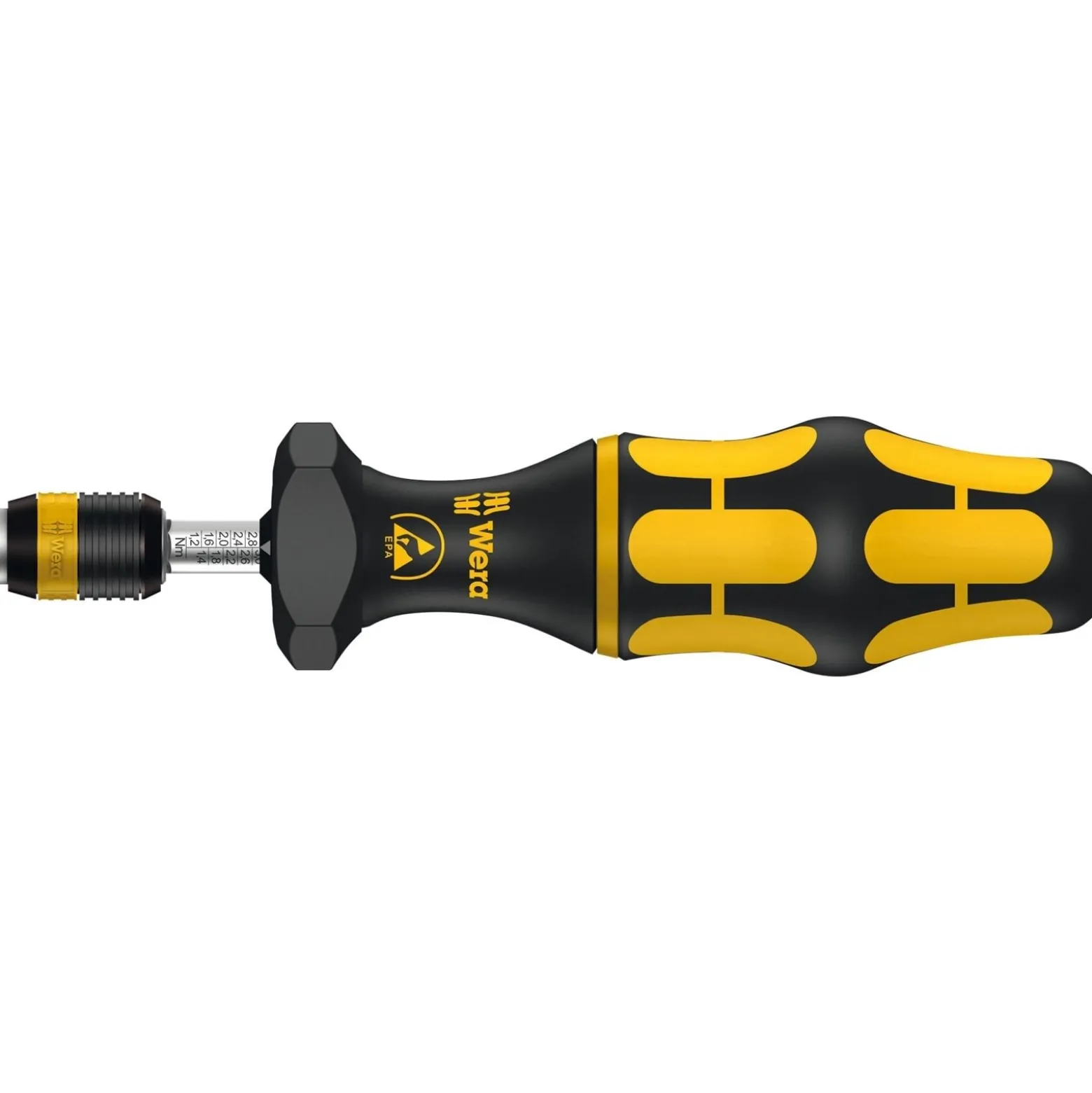 Wera Serie 7400 Kraftform ESD einstellbarer Drehmomentschraubendreher (0,90 - 1,60 Nm) - 074784