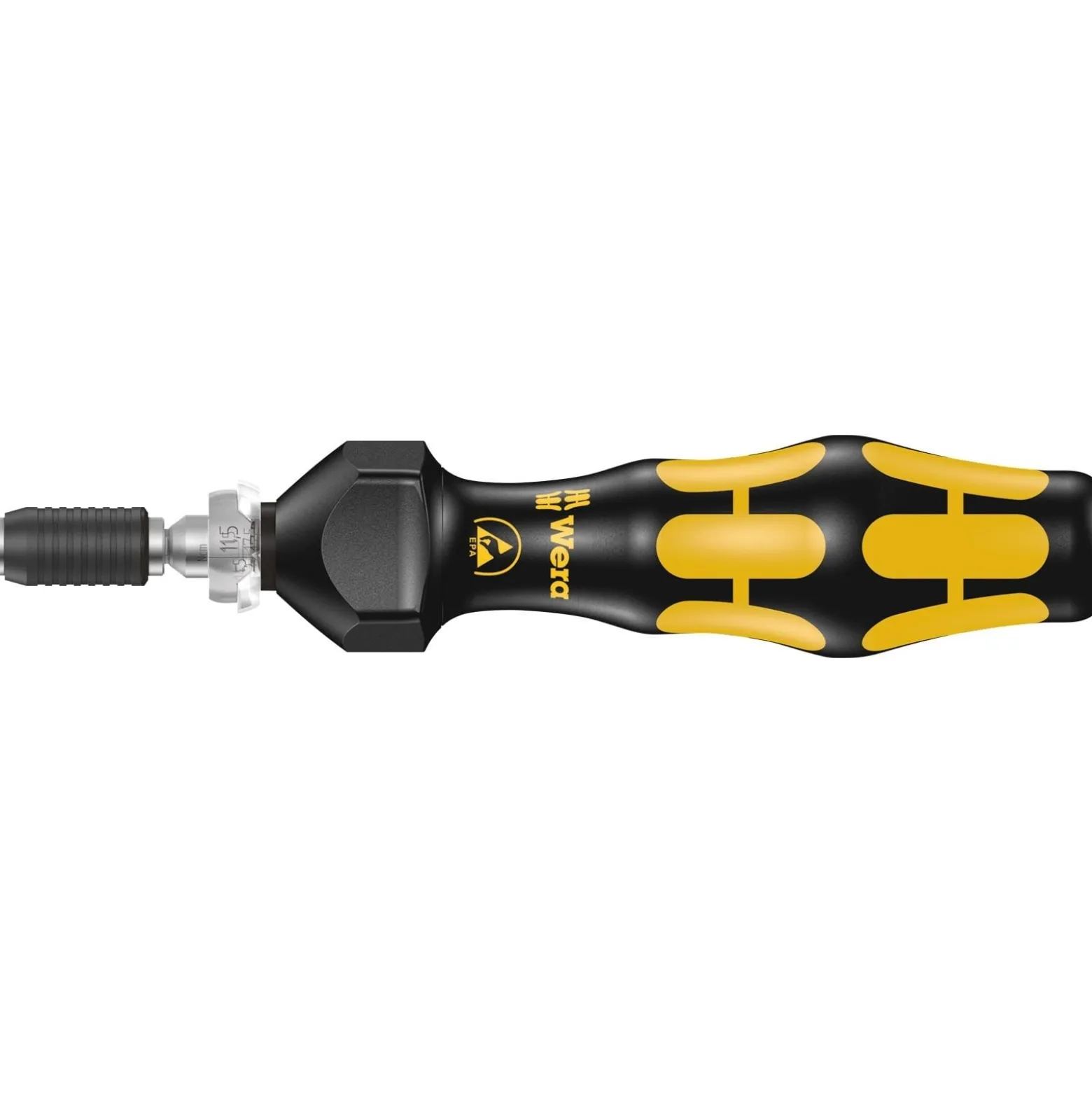 Wera Serie 7400 Kraftform ESD einstellbarer Drehmomentschraubendreher Halfmoon / HIOS (0,30 - 1,00 Nm) - 074788