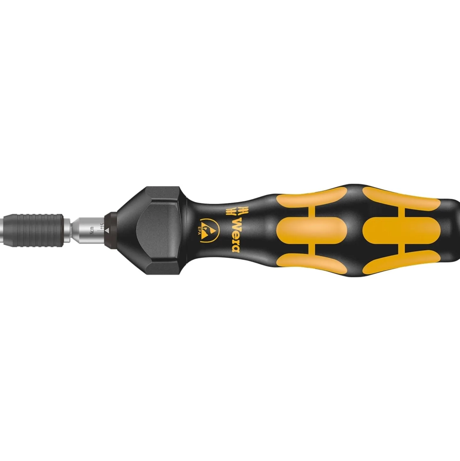 Wera Serie 7400 Kraftform ESD einstellbarer Drehmomentschraubendreher Halfmoon / HIOS (0,10 - 0,34 Nm) - 074786