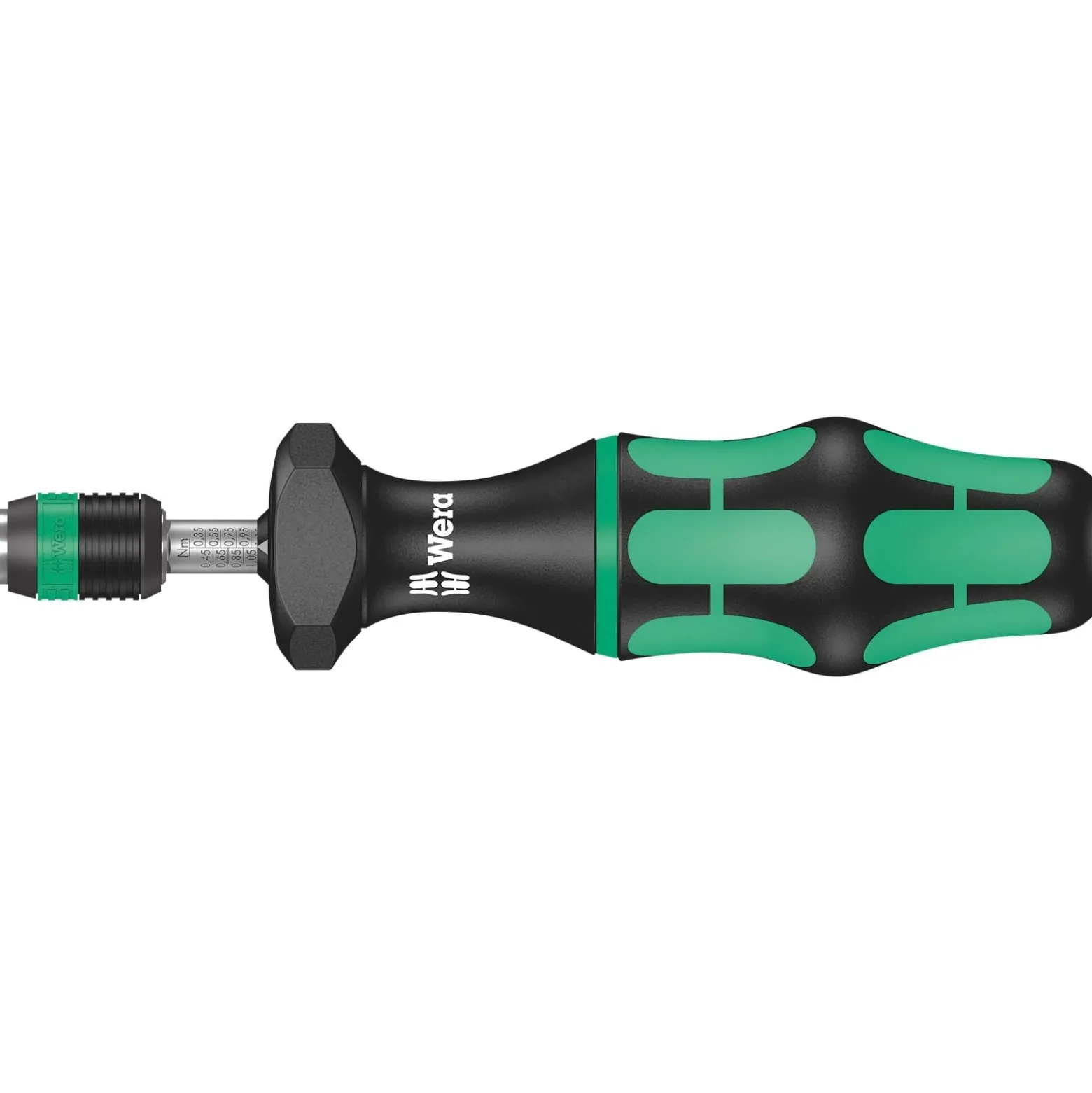 Wera Serie 7400 Kraftform voreingestellte einstellbare Drehmomentschraubendreher (0,3-1,2 Nm) mit Rapidaptor Schnellwechselfutter - 074715