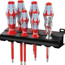 Wera S3160 i/7 Schraubendrehersatz, Edelstahl + Rack - 022728