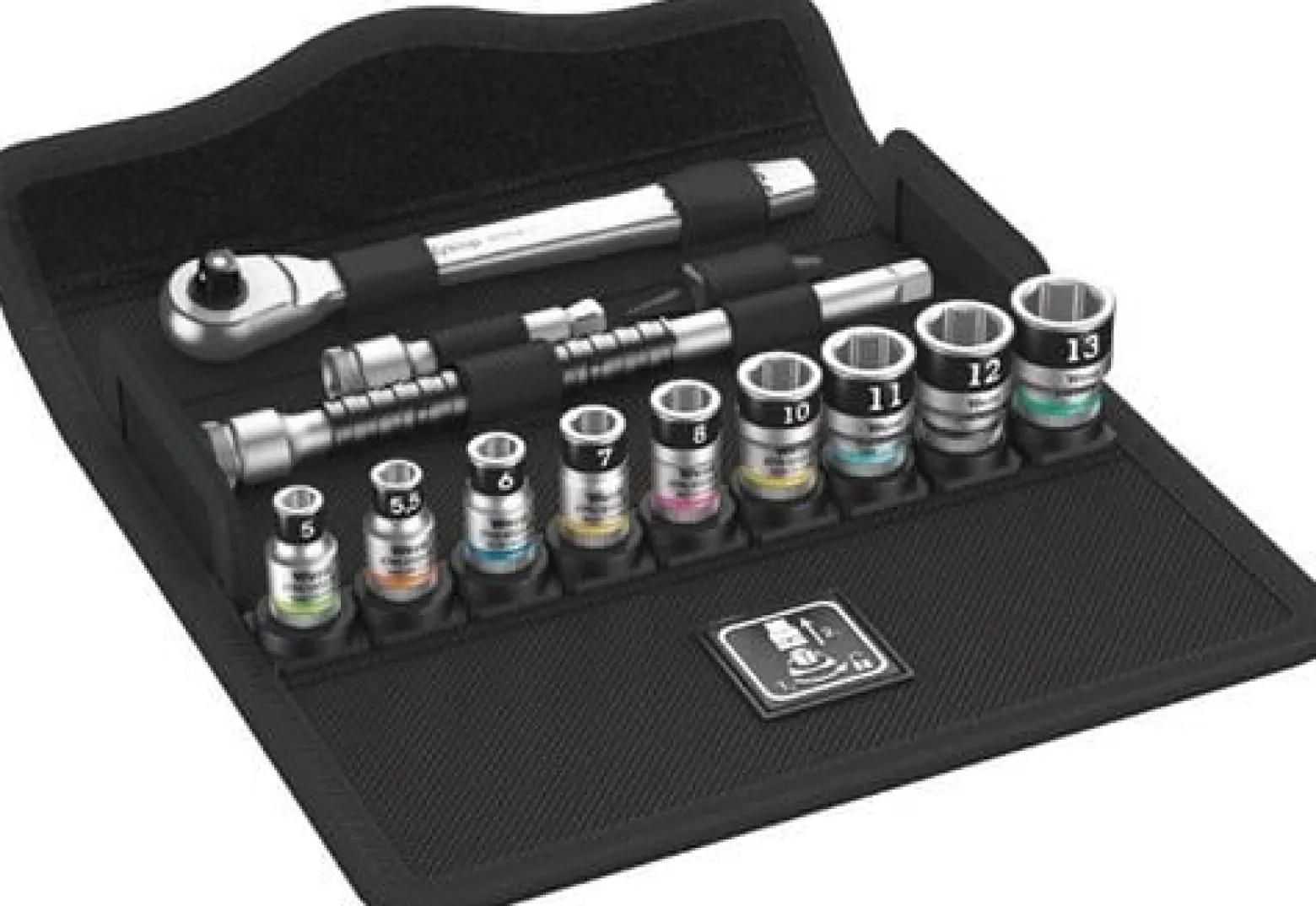 Wera Steckschlüsselsatz 8100 SA 12 HF Zyklop 13tlg. 1/4″ SW 5-13 mm Anzahl Zähne 72 6-kant - 5003756001