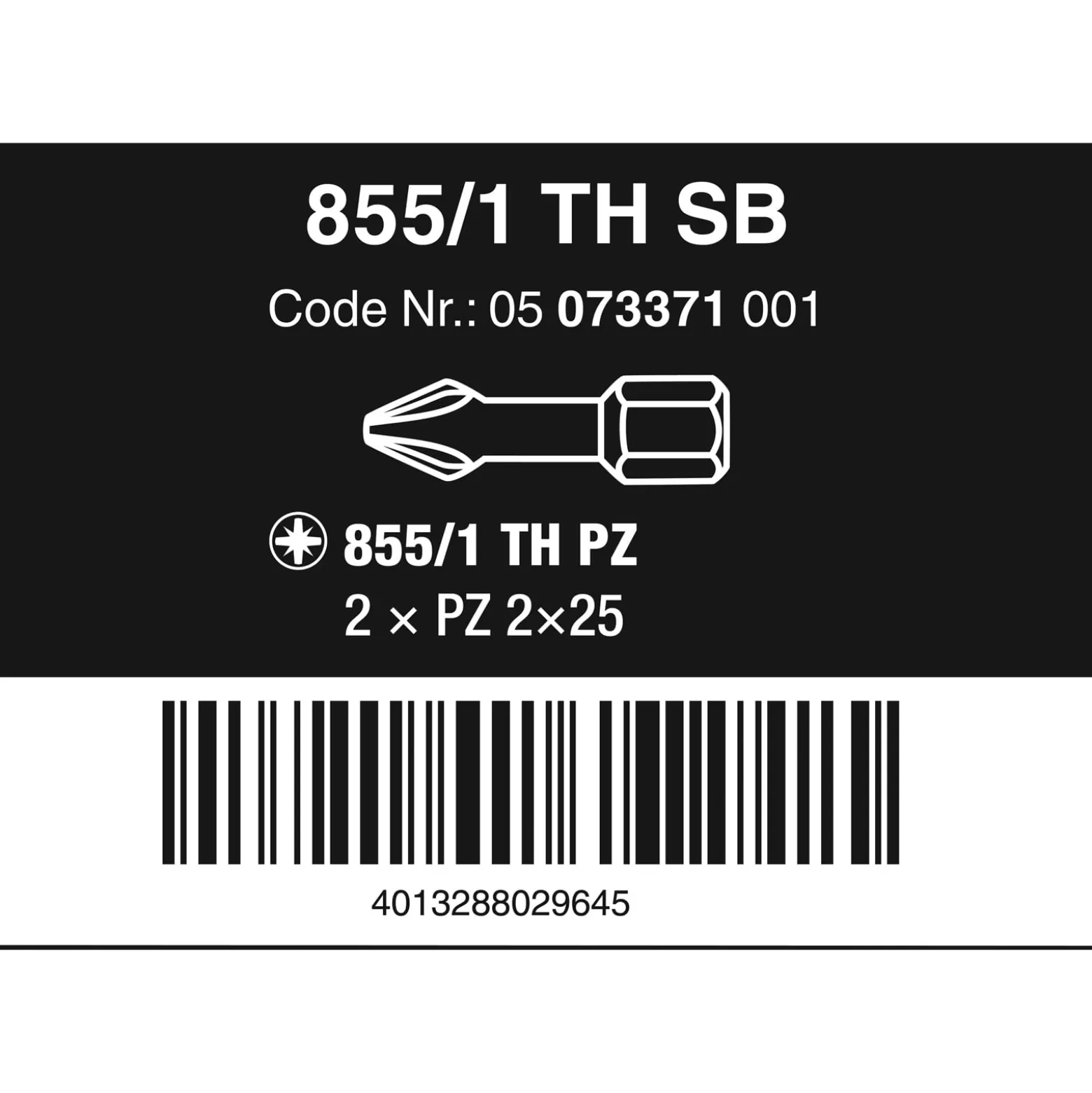 Wera 855/1 TH SB Bits - 05073371001