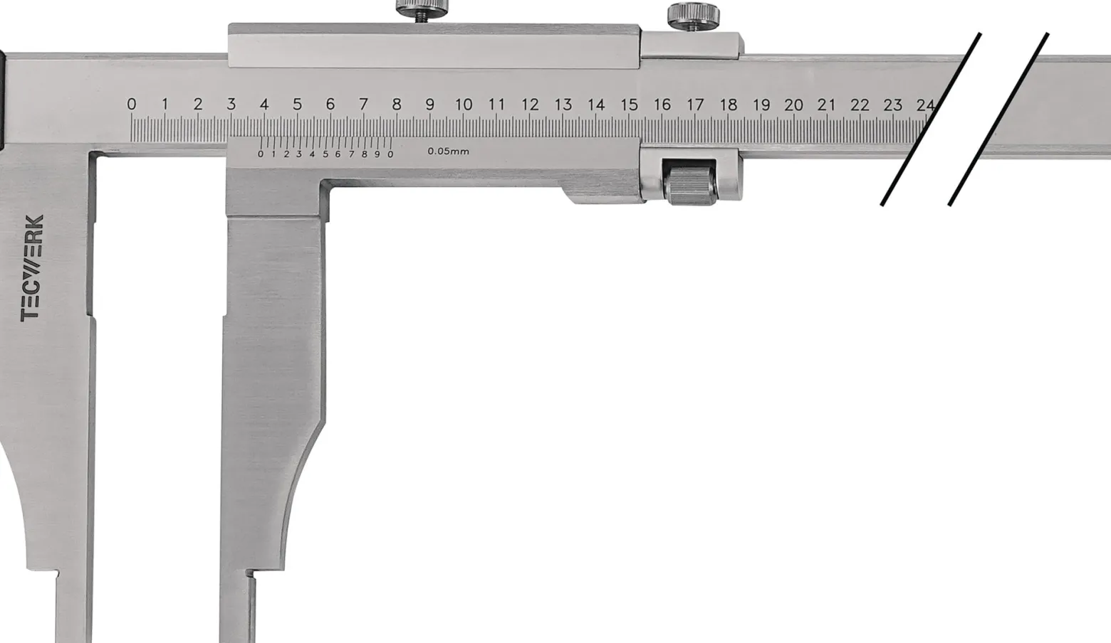 Werkstattmessschieber DIN 862 800mm Schnabel-L.150mm TECWERK