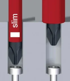 Wiha Wechselklinge SlimBit electric Plus / Minus Schlitz / PZD 2 x 75 mm VDE isoliert - 34590