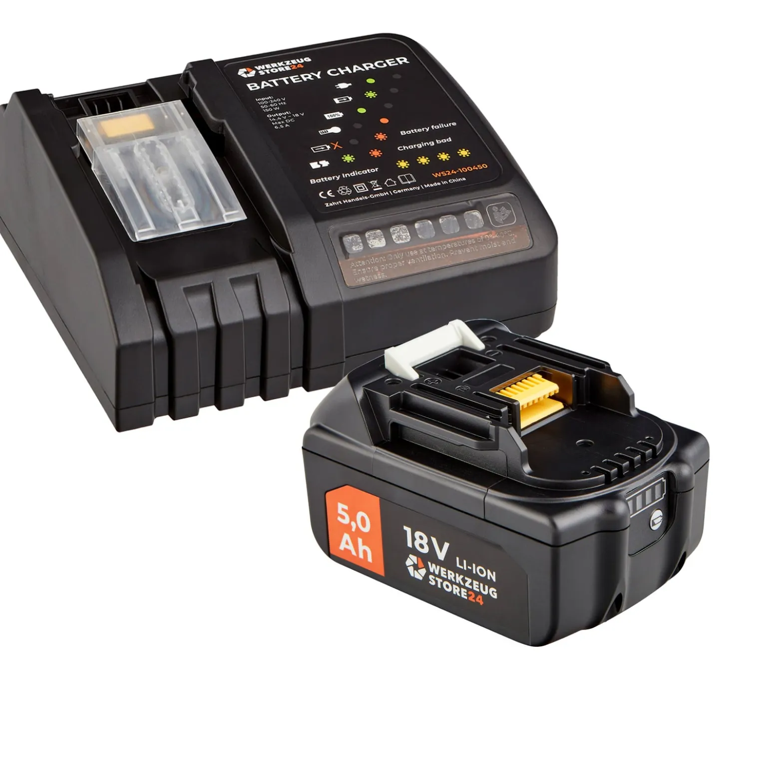 WS24 Akku Starter-Set 18 V / 1x 5,0 Ah Akku + Schnellladegerät