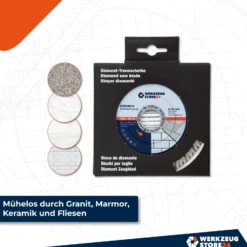 WS24 Diamanttrennscheibe Premium Feinsteinzeug 125 mm - WS24-100428