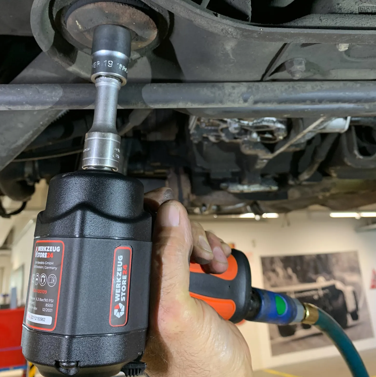 WS24 Druckluft-Schlagschrauber 1/2" mini + Steckschlüssel 3tlg.